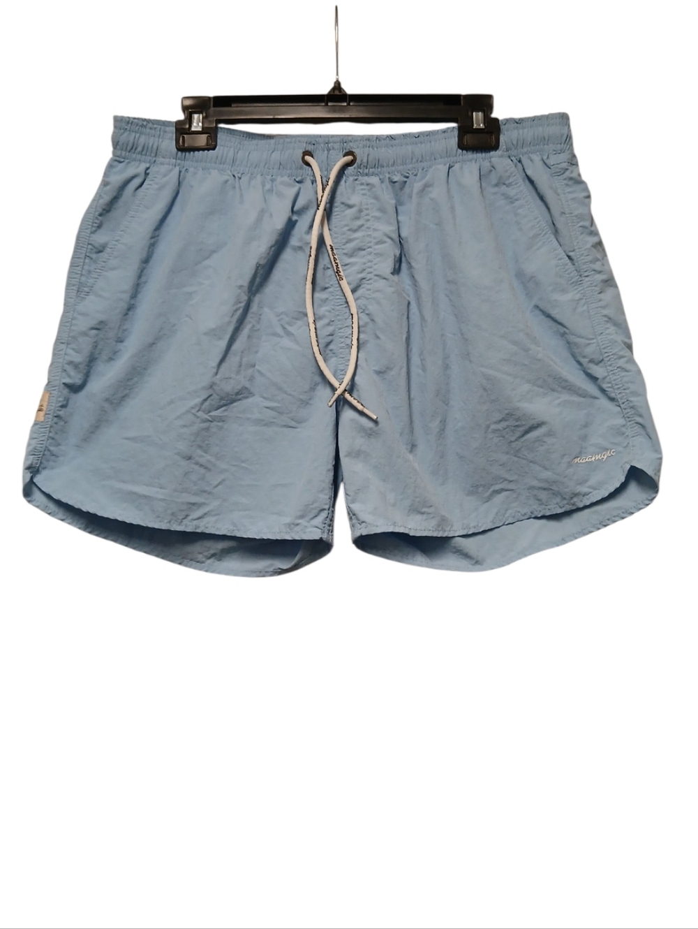 Maamgic Mens Baby Blue Swim Trunks 5" Lined Swim Shorts-Size XL